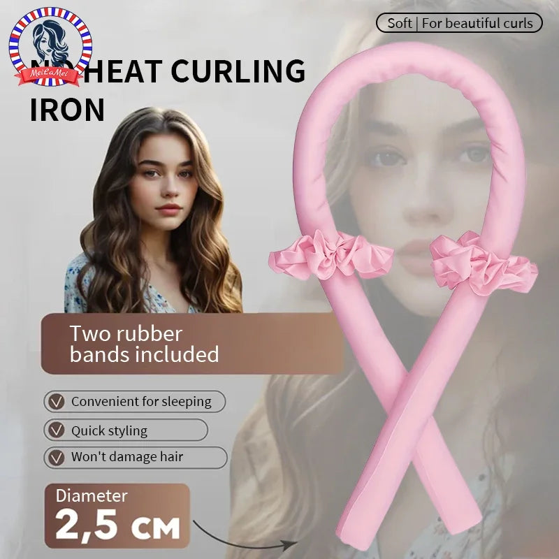 Soft Bloomers Satin Curling Set – Effortless Waves While You Sleep