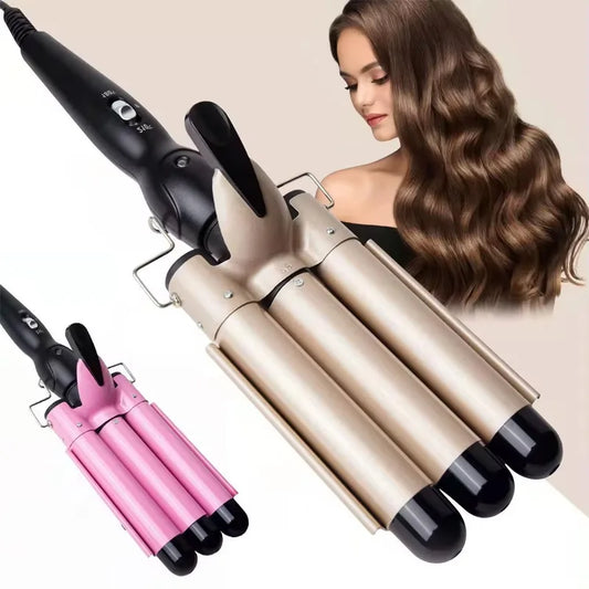 Soft Bloomers Triple Barrel Curling Iron – Salon-Worthy Waves at Home